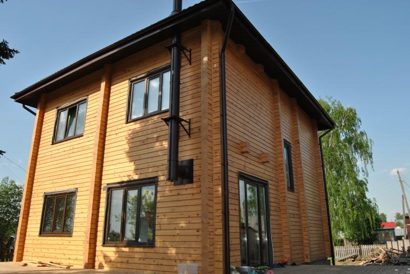 Частный дом, Каинская заимка, Академгородок, цвет Кедр 2010