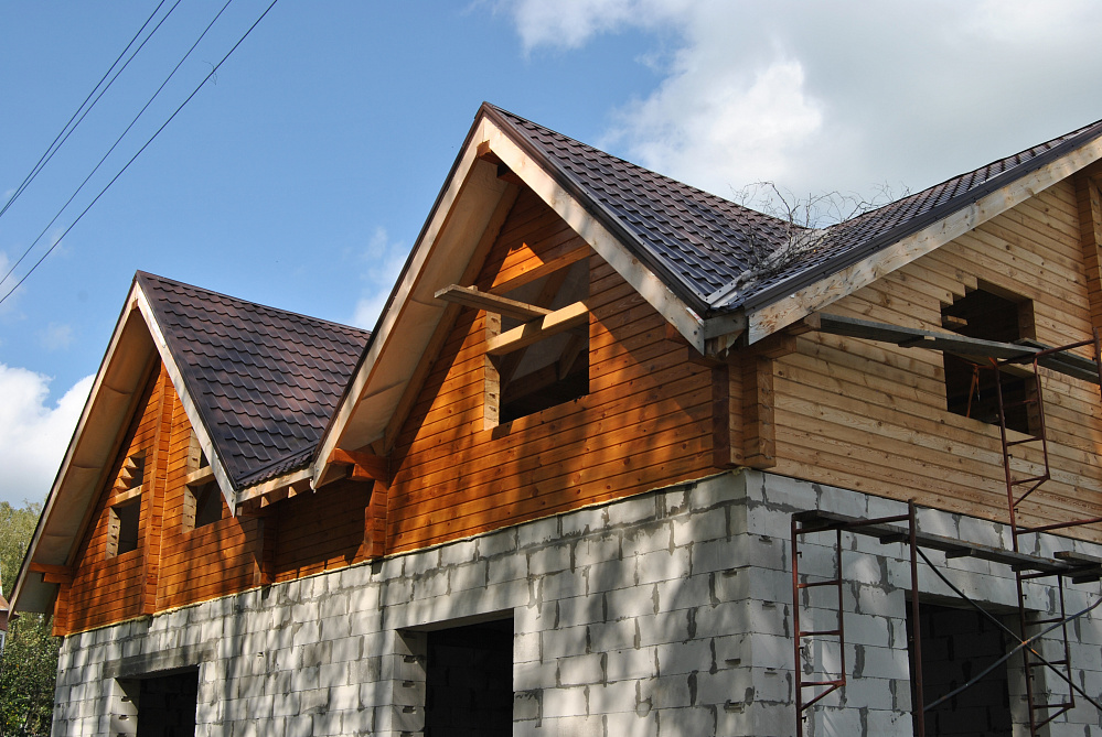 Частный дом, Барабка, Искитим, цвет Каштан 2036