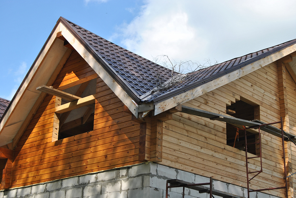 Частный дом, Барабка, Искитим, цвет Каштан 2036