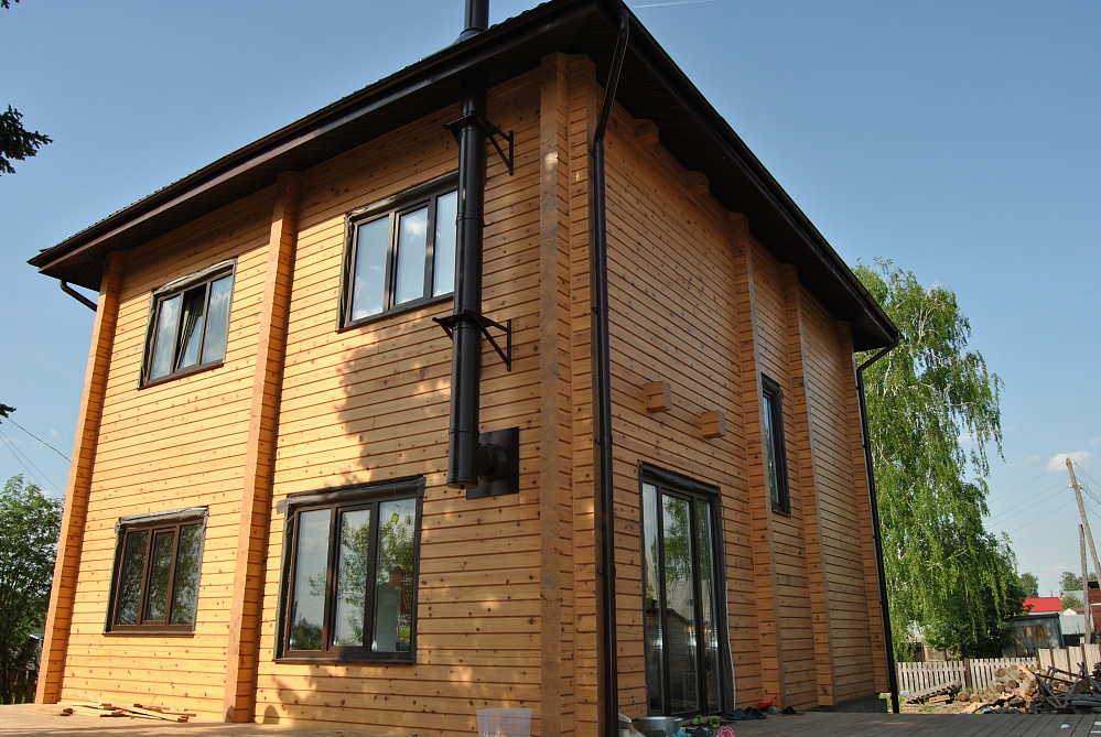 Частный дом, Каинская заимка, Академгородок, цвет Кедр 2010