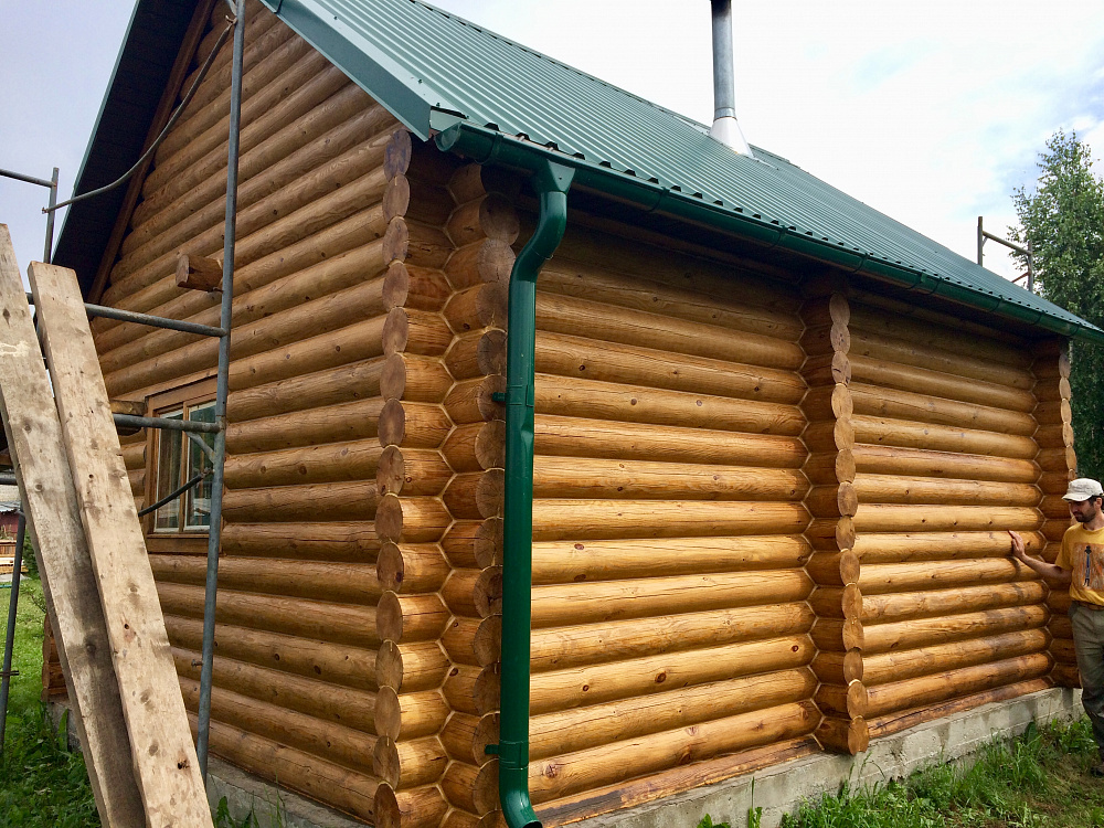 Баня, Репьево, Плотниково, цвет Античный дуб 2044