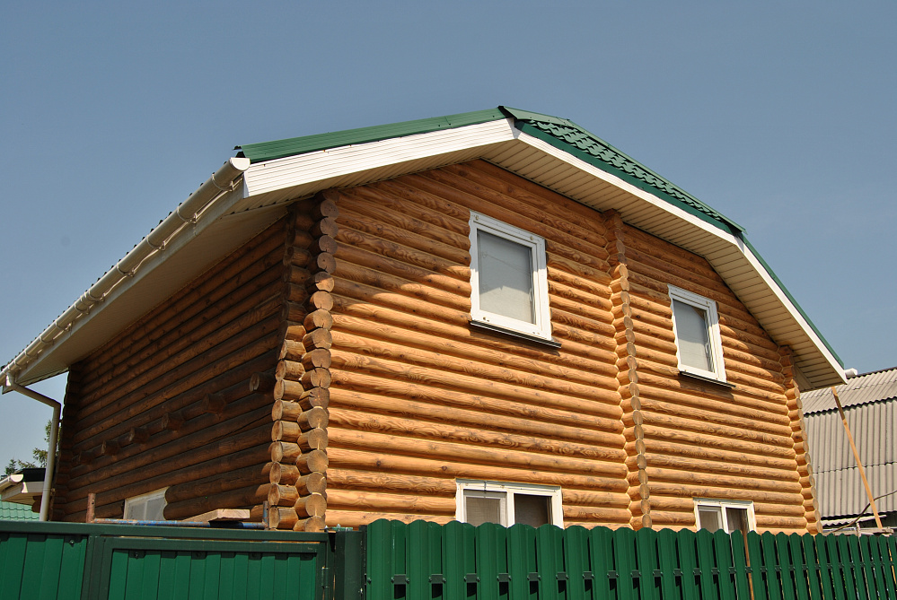 Частный дом, Белые Росы, Чемской, цвет Кедр 2010