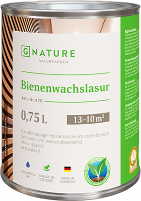 Лазурь с пчелиным воском, белая